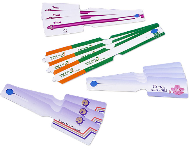 NAN YA-Synthetic paper Application for Aviation baggage tag. NAN YA-Synthetic paper Application for Aviation baggage tag.